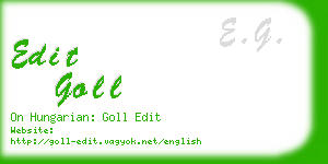 edit goll business card